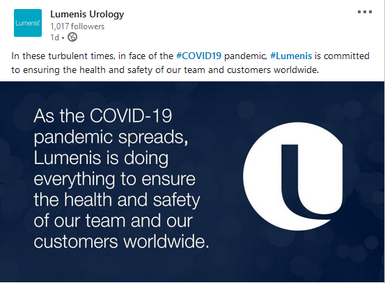 lumenis urology covid-19